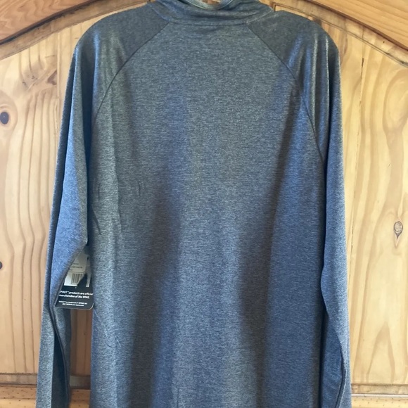 Mens Tapout 1/4 zip long sleeve gray orange pullover jacket size M - NWT - Picture 11 of 12